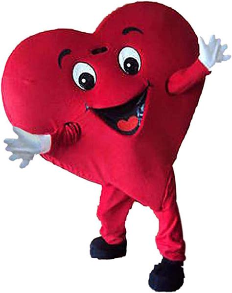 Heart mascot costumw